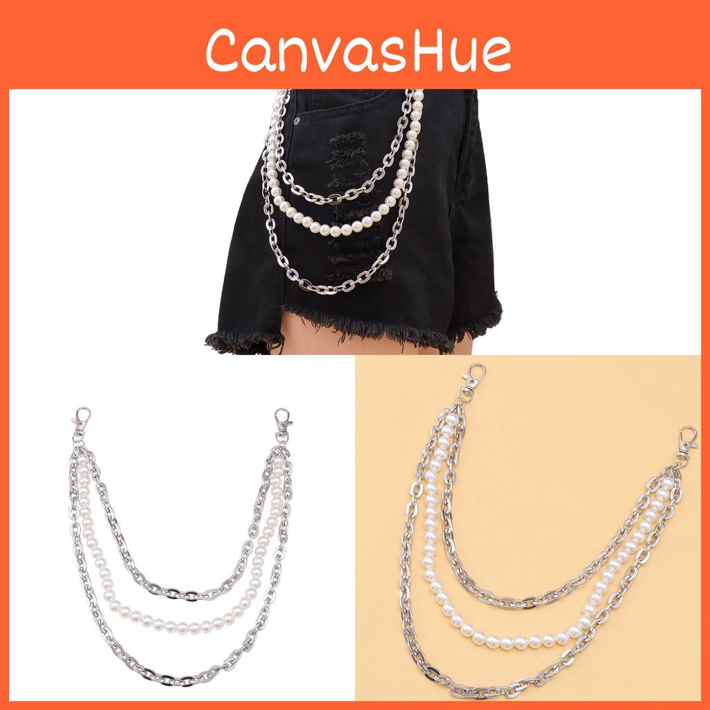 Pearl Style Womens Waist Chain Metal Multilayer Jewelry For Summer Fashion Accessory