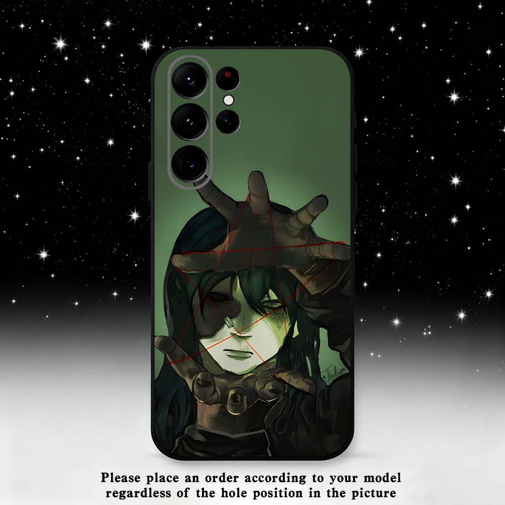 

S-Sally F-Face Phone Case For Samsung S25,S24 Ultra,S20,S30 plus,S22 plus,S23,S30 Ultra 5G Silicone Black Shell Samsung S25Plus