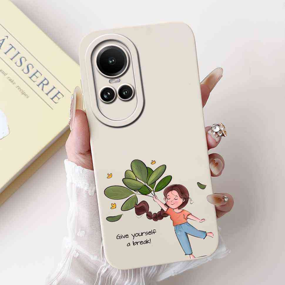 For Oppo Reno10 5G CPH2531 Case Luxurious Rose Cute Rabbit Soft Silicone Cover For Reno10 Pro 5G CPH2525 6.7" Global Phone Shell