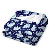 Cute Manatee Pattern - Blue Underwater Pattern Throw Blanket Single Blanket Fashion Sofa Blankets Luxury Designer Blanket