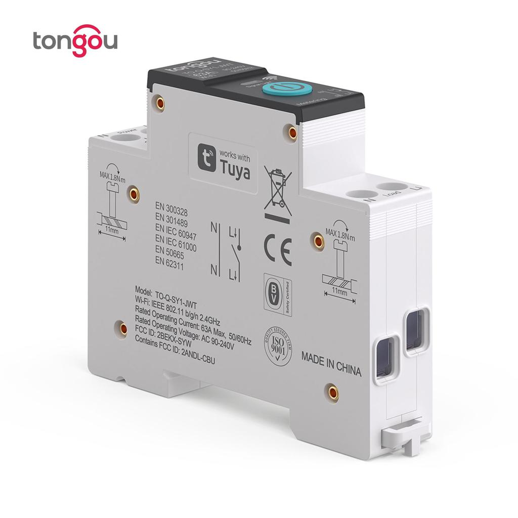 Tuya WiFi Smart Strømbryter: Trådløs fjernstyring av mobil for smarthjem.