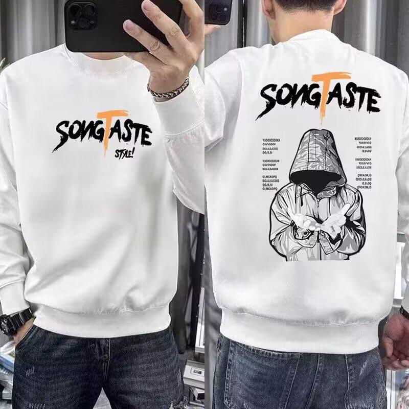 

Мужской осенний модный свитшот оверсайз с круглым вырезом и длинным рукавом 5XL