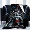 1PC Assassin Flannel Blanket, Use for Birthday/Holiday Gift, Soft Blanket for Sofa/Bed/Camping/Office/Tourism Use,All Seasons