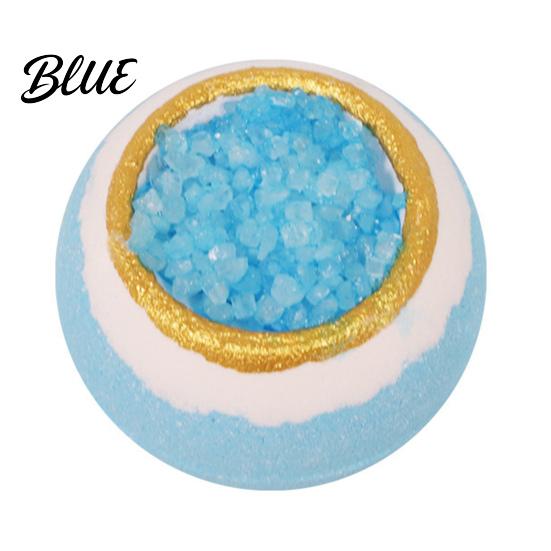 Bombe da Bagno per Pelli Secche 100G Bombe Artigianali al Sale Marino Estratti di Piante Naturali Oli Essenziali Frizzanti Palla Rilassante Palla Idratante per la Doccia