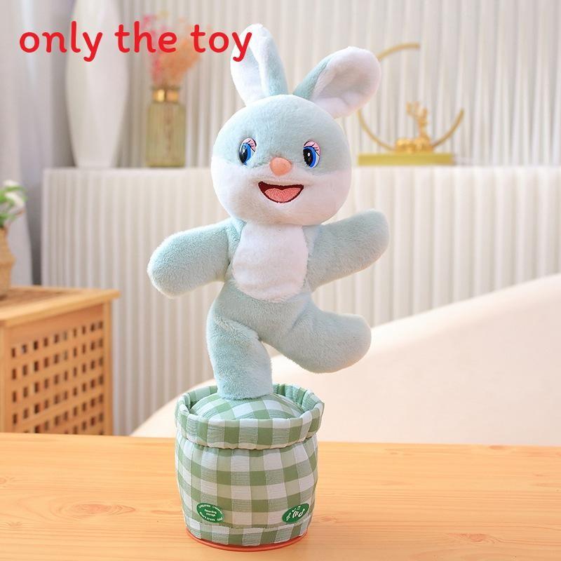 Plüschtier Rose Cow Rabbit Esel mit Tanz- und Sprachwiedergabe – Geschenk für Kinder