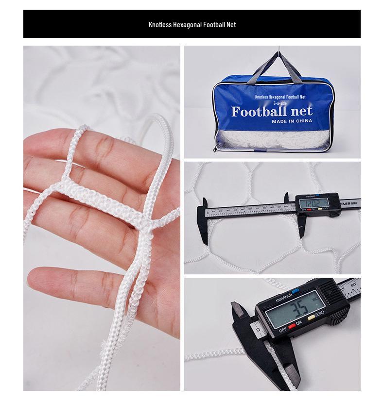 Polyethylene & Polypropylene Polyester Football Net for Training & Competition - 5/7/11-a-Side Goal Frame