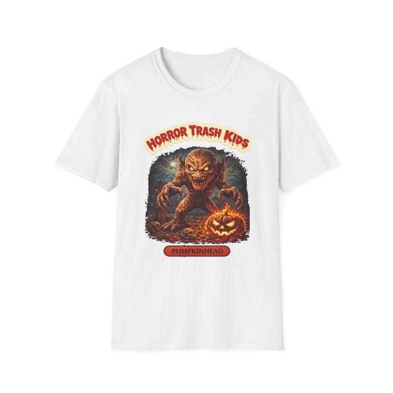 Horror Trash Kids Pumpkinhead Unisex T-Shirt| Halloween T-Shirt Graphic Tee S
