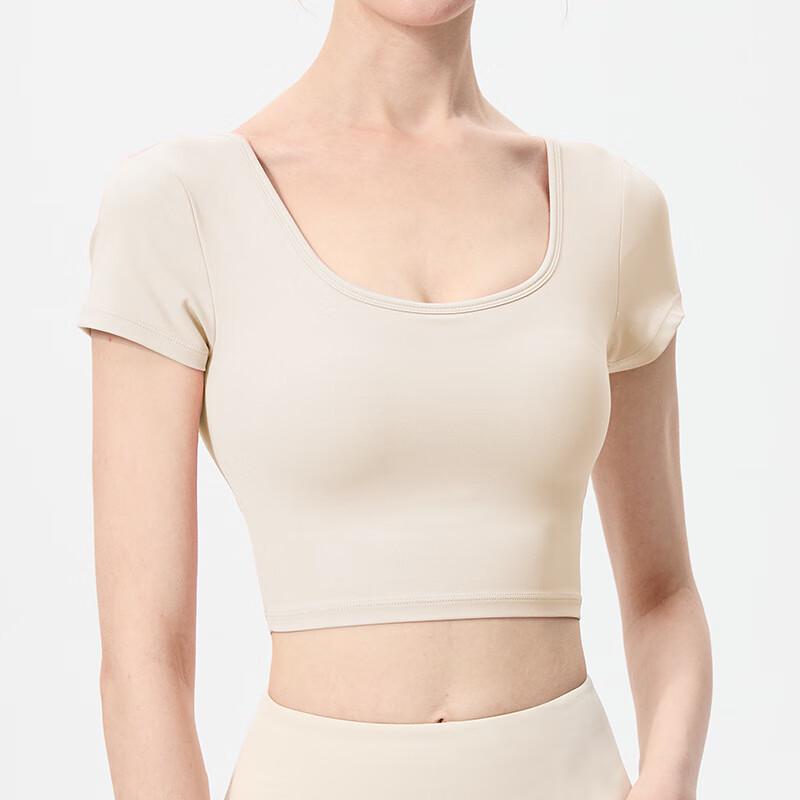 OEING Women s Cloud-Feel Yoga & Sports T-Shirt with Built-in Bra S-XL