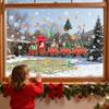 Christmas Door Stickers Train DIY Holiday Decoration Stickers
