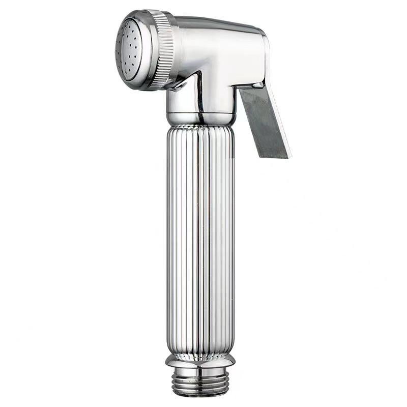 Economic Muslim Hand Portable Modern Wall-Mounted Shattaf Bidet Spray Zinc Hand Held Bidet Sprayer for Toilet (as the picture,Zinc)