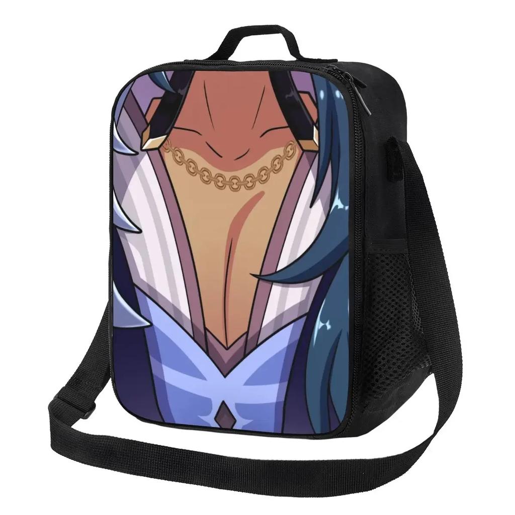 Childe Tartaglia Genshin Impact Thermal Insulated Lunch Bag Anime Game Portable Lunch Container for Kids School Children Bento