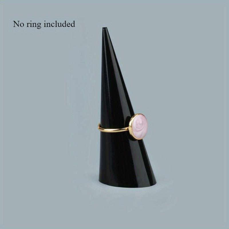 

Solid Jewelry Ring Display Stand Solid Finger Shape Ring Photography Presentation Holder Exhibition Storage Rack чорний