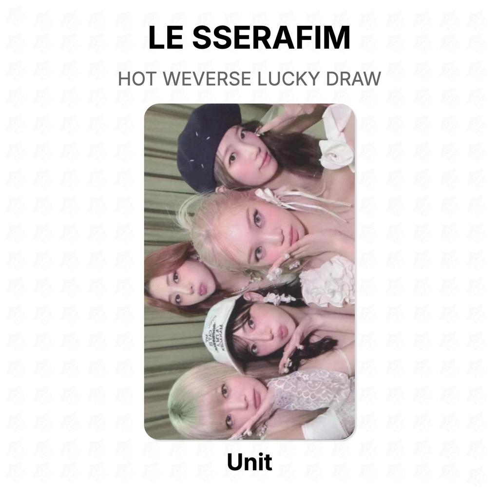 LE SSERAFIM HOT WEVERSE LUCKY DRAW Official Photocard