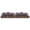 VidaXL Raised Garden Bed Galvanized Steel 600x80x45 Cm Brown 47074