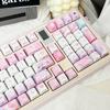Gaming Cyrene Theme Keycaps PBT Dye-Sublimation Side Engraved Cherry/M-OA Profile for Mx Switch 64/104/108 Mechanical Keyboard