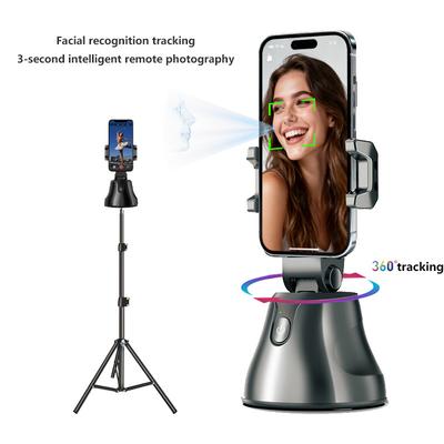 Q8 Auto Face Tracking Phone Gimbal Stand, 360-Degree Smart Shooting Stabilizer with Object Tracking for Vlog, Live Streaming, Video Recording