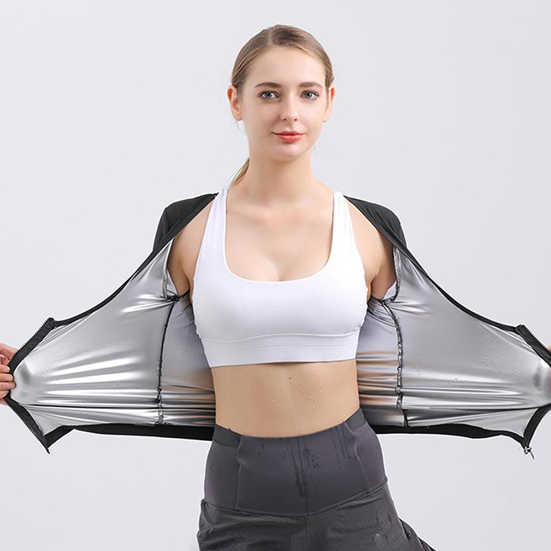 Sauna Suit For Women Sweat Body Shaper Hot Waist Trainer Short Sleeve Shirt Workout Top|Shaping Sweating Short Sleeve Bodysuit