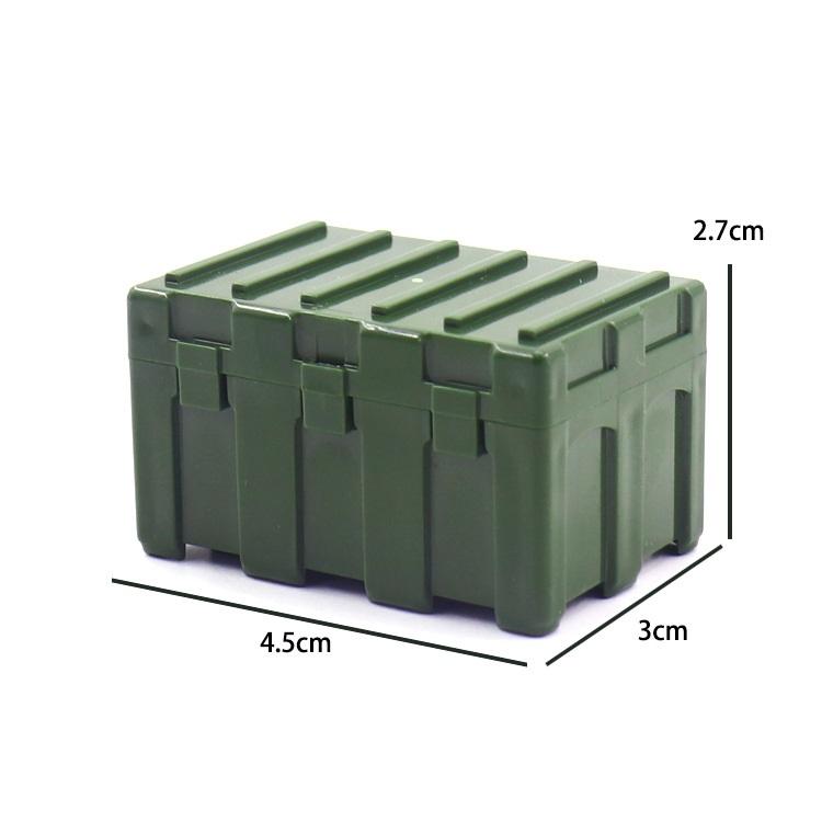 Military Caisson Chest Weapon Gun Storage Box Weapon MOC Building Blocks SWAT Soldier Figures Guns Army Bricks Toys for Children