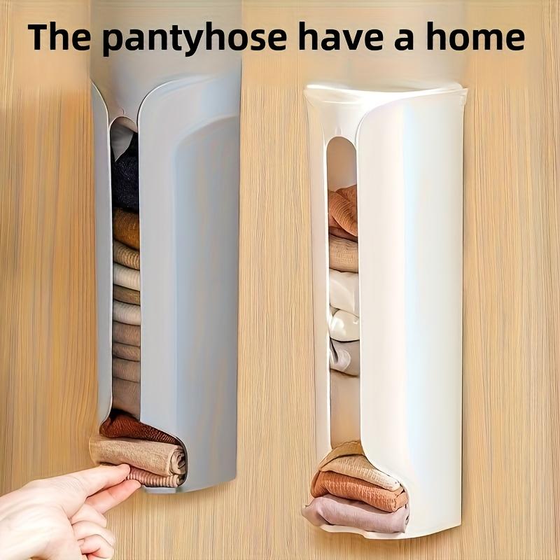 1pc Underwear Storage Box Wall-Mounted No-Drill Sock Organizer Lazy Home Lingerie and Panties Rack