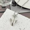 Cute Creative Whale Necklace Alloy Pendant Necklace for Women Exquisite Small Whale Cold Wind Long Chain Accessories Gifts