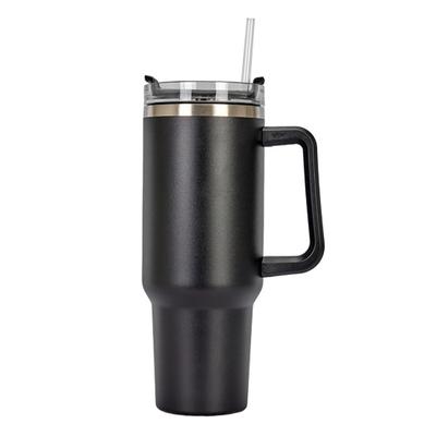 Mantieni la freddezza Texture opaca Pratica copertura trasparente da 40 once Bevanda riutilizzabile Bere sottovuoto Tazza con cannuccia Bicchiere isolato