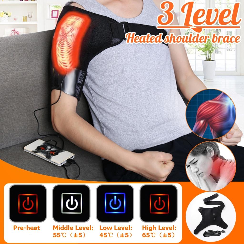 Buy Electric Heat Therapy Shoulder Brace Adjustable Shoulder Heating