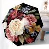 Floral Bouquet themed Eight rib Automatic Folding umbrella Is Suitable for Both Men and Women, Making It A Perfect Christmas and Valentine's