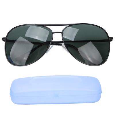 Occhiali da Sole Anti-UV Stile Vintage Montatura Nera Lente Verde Scura Occhiali Polarizzati Protezione UV