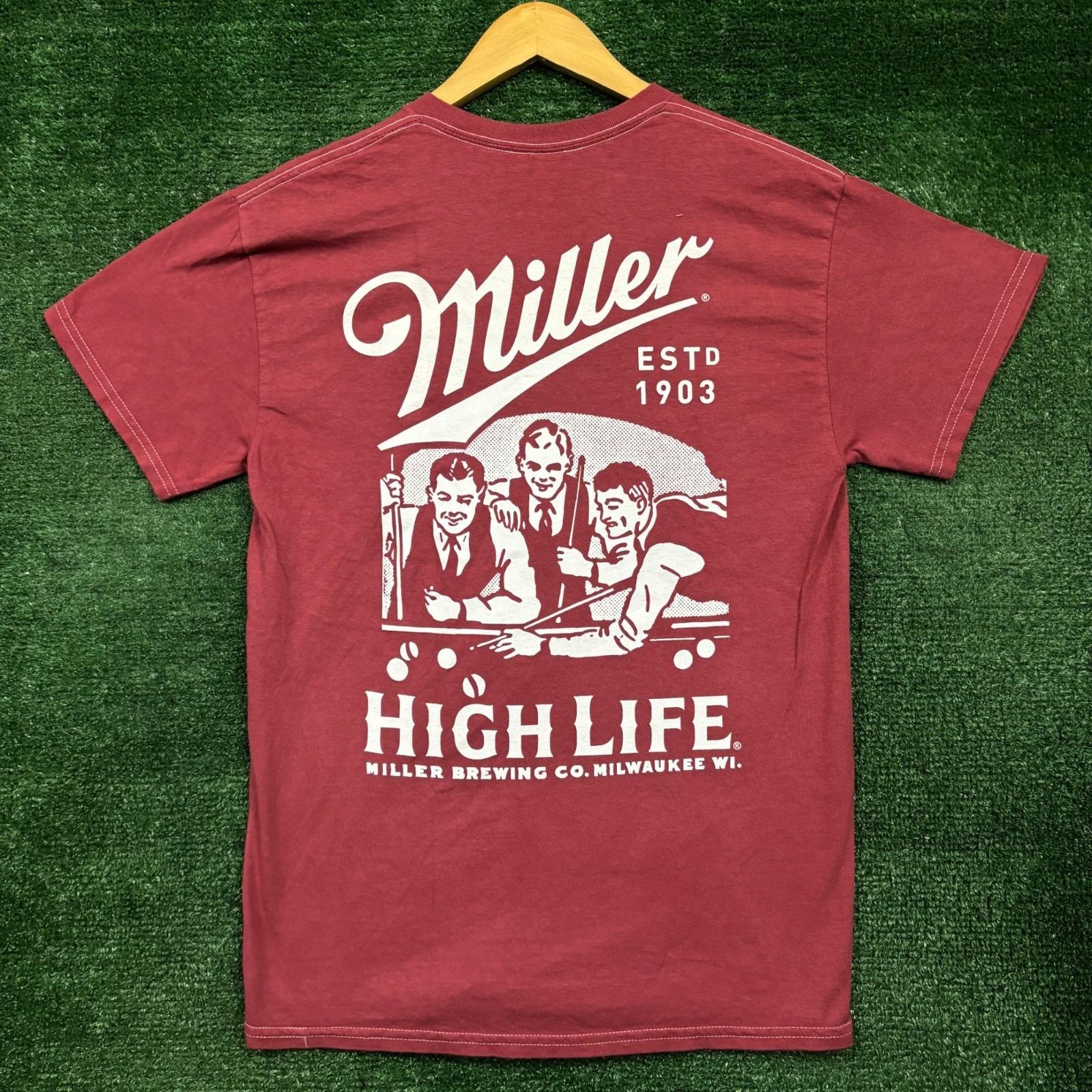 Milller Brewing Co Miller High Life Est 1903 T-Shirt Size Medium 4XL