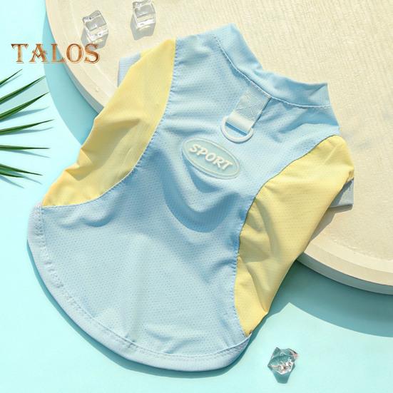 Sun Protection Dog Shirt Breathable Quick-Drying Ice Silk Dog Cooling T-shirts Summer Pet Sleeveless Clothes for Small Medium Dogs