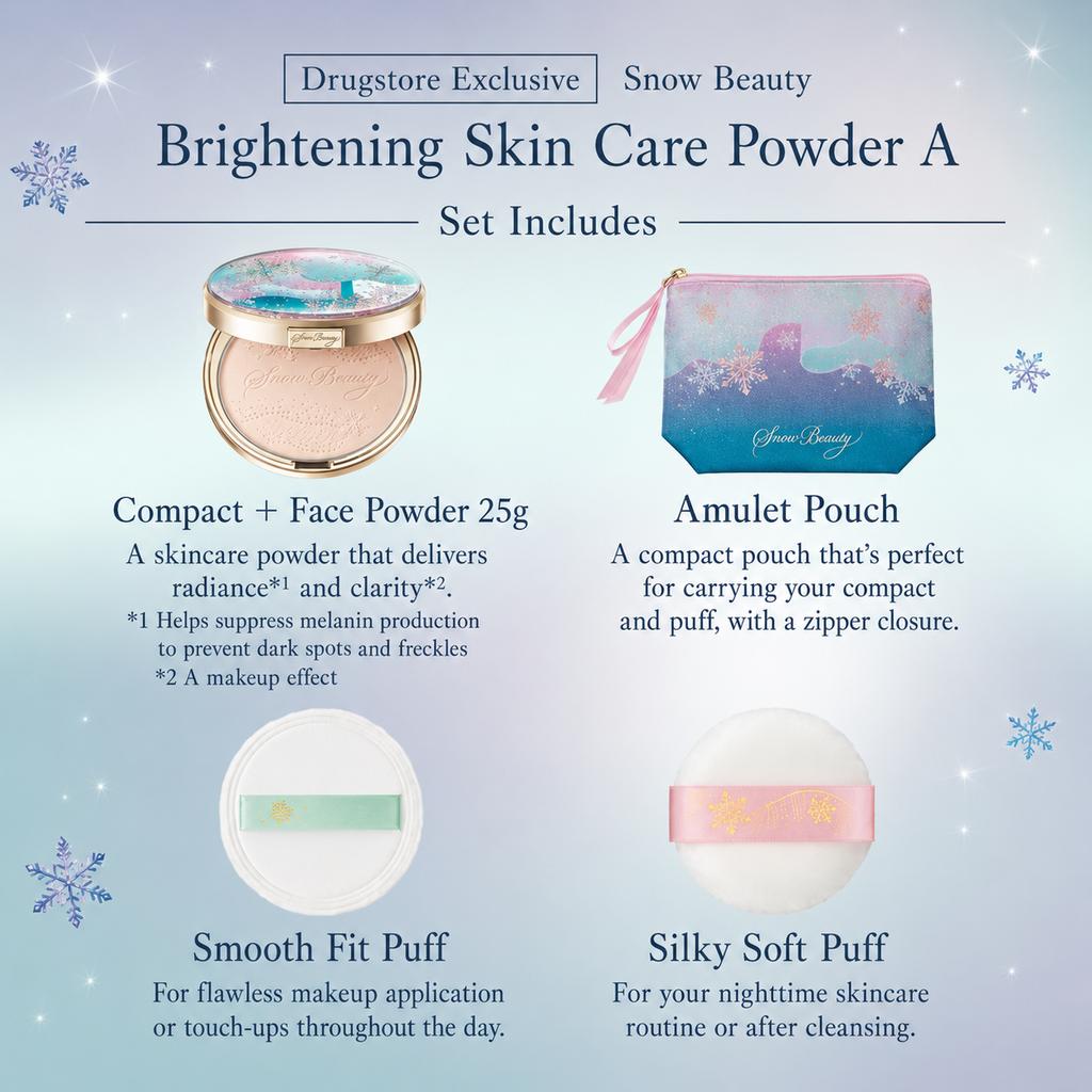 Snow Beauty Brightening Skin Care Powder Face Floral 25g [Previous Model] [Quasi-drug] A, Powder, Aroma,