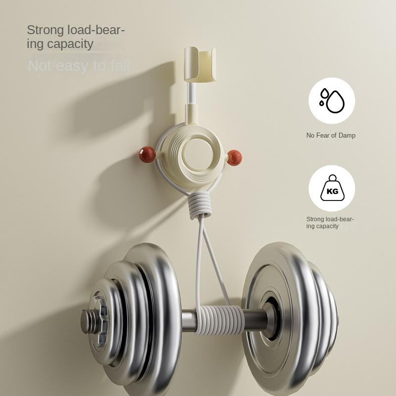 Regulowany uchwyt na słuchawkę prysznicową z przyssawką bez wiercenia