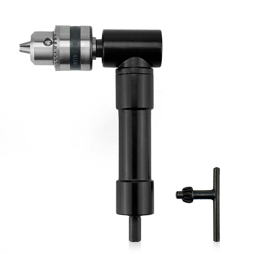 Right Angle Adapter For Electric Drills Right Angled Keyless Drill Chuck For Home House Improvement
