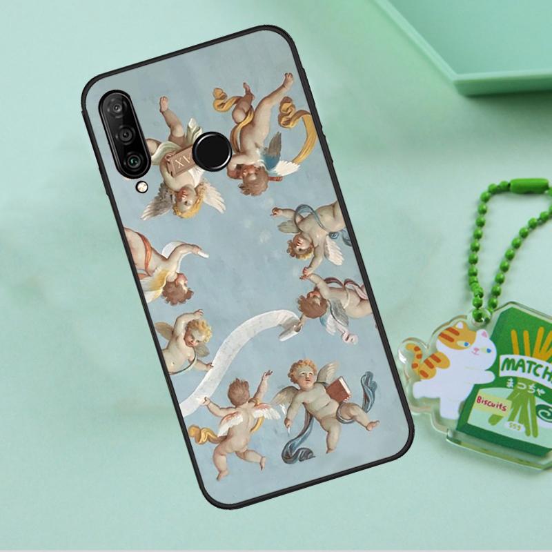 Renaissance Angels In Sky For Huawei Nova Y90 Y70 Y60 Y61 Y91 Y72 9 10 SE 12i 12s 11i 5T P60 Pro P20 P30 P40 Lite Case