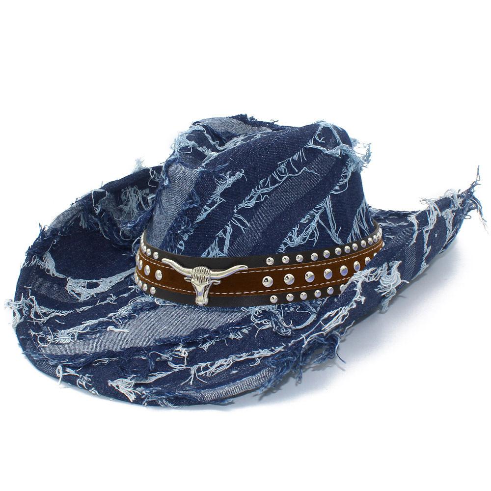 Couple hip-hop bull head accessories jazz hat European and American gentleman hat street trendy brand men's and women's four-season top hat