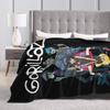 Play The Music With The Different Way Gorillazs Blanket Warm Fashion Plush Throw Blanket For Bed Flannel Bedspread Bed Cover