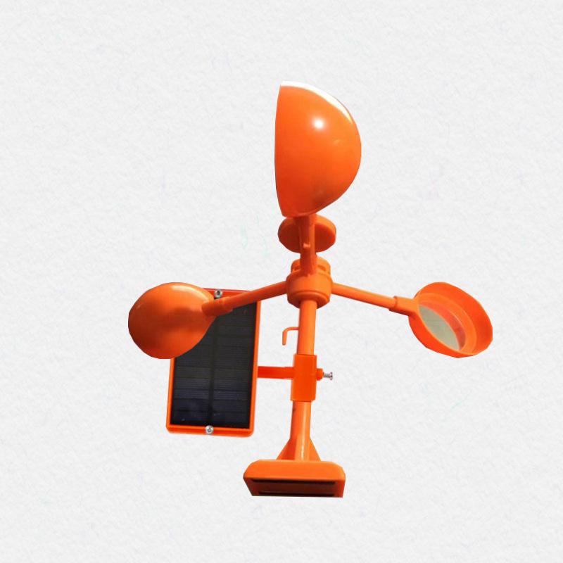 Solar-Powered Bird Repellent: Reflective Pinwheel with Smart Voice and Anti-Bird Spikes for Outdoor Use