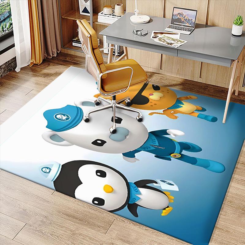 The Octonauts6 Printed Absorbent Washable Carpet, Non-Slip Bathroom Mats, Kitchen Rugs, Yoga Mat,Living Room Entrance, Camping Picnic Rugs