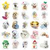 50 Cute Maltese Puppy Stickers: Cartoon Guitar, Journal, Milk Tea Cup Designs