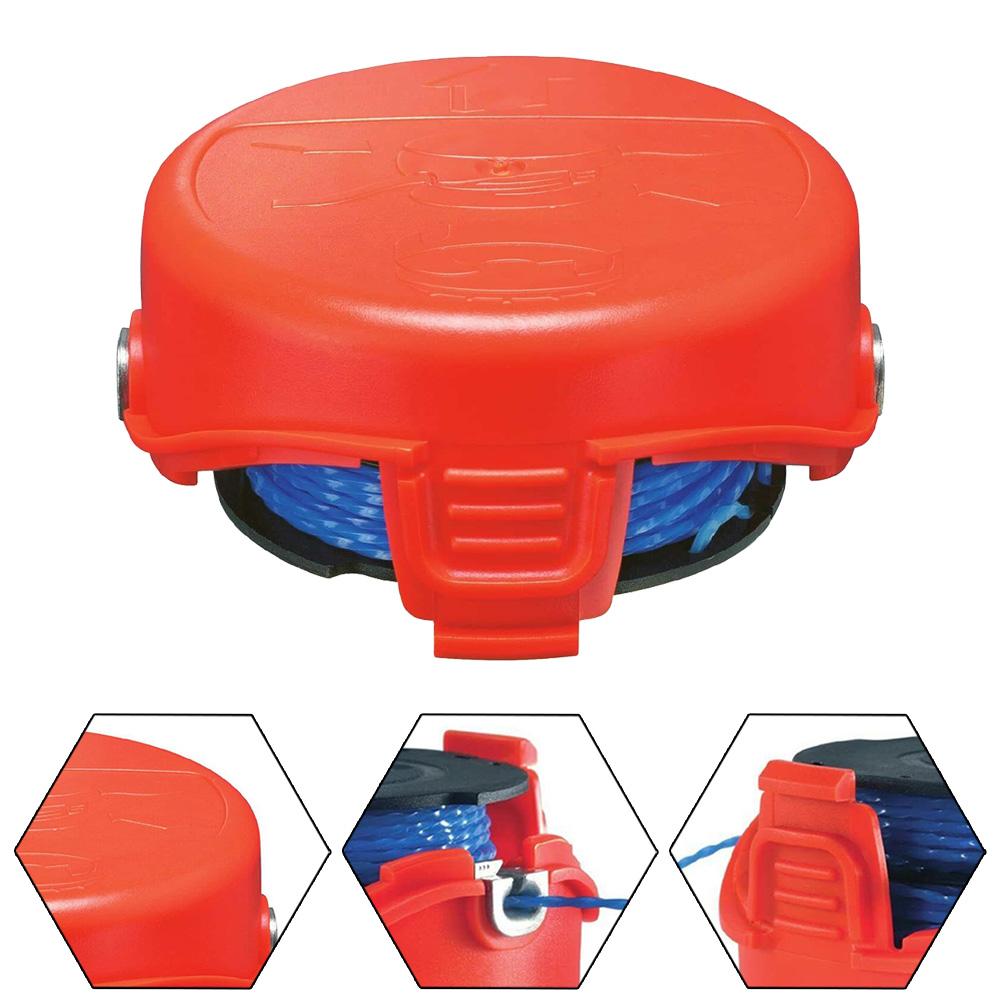 

Strimmer Cap Spool & Line For Black & Decker GL650 GL660 GL670 GL315 GL655 GL656 Spool scap cover Spools Replace garden tool set червоний