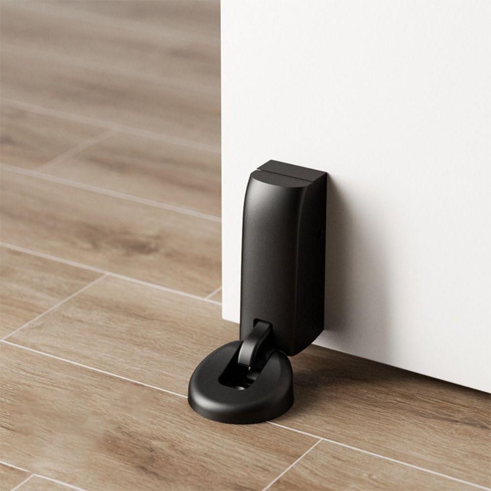 Metal Accessories Silent Door Stop Space Saving Wall Mount Stopper Hydraulic Door Stopper  Bedroom