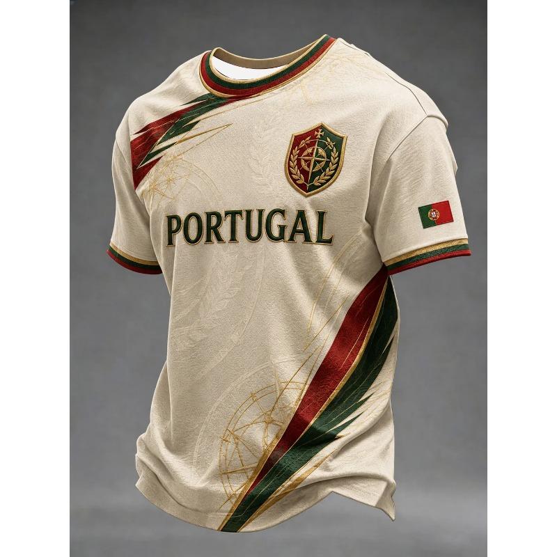 2026 Edition Portuguese Football Training T-Shirt - 3D Digital Printing - Comfortable and Breathable - Family Clothing