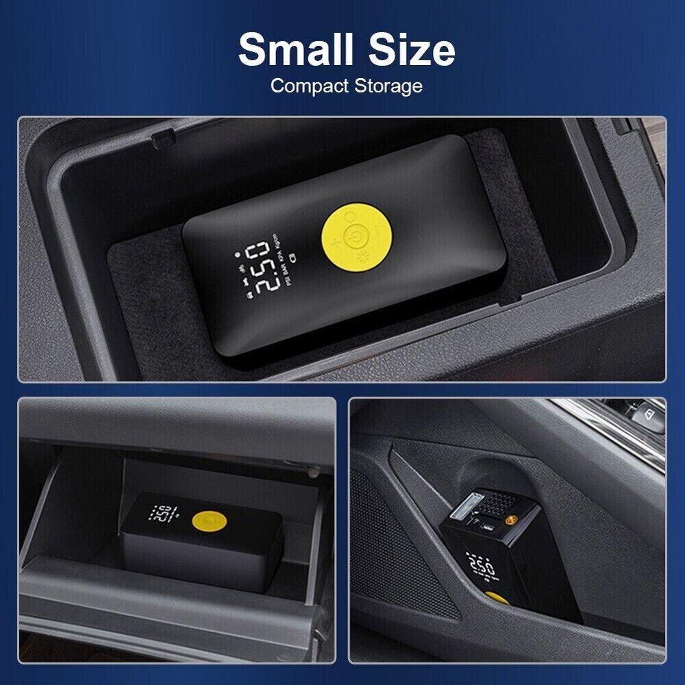 Tire Inflator Portable Air Compressor 120W 150PSI 4000mAh Cordless Air Pump with Pressure Gauge for Car Motorcycle Inflatable Bed
