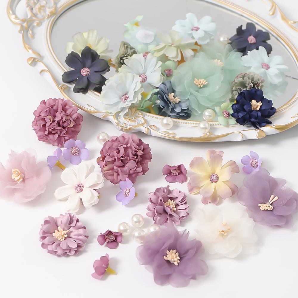 Mehrfarbige Gemischte Künstliche Blumen Seiden-Falsche Blumen Für Heimdekoration Hochzeitsdekoration DIY Bastelblumenwand Zubehör