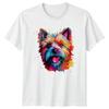 Colorful Terrier Dog Face TShirt Dog Lover Pet Portrait