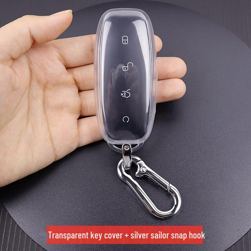 Denza D9/N7/N8 Transparent Car Key Cover with Full Coverage
