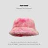 Lady Winter Bucket Hat  Fisherman Cap Warm Furry Cap Fluffy Hats