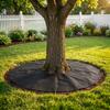 10Pcs Round Tree Weed Control Mat Heavy Duty Non Woven Landscape Fabric Mulch Ring Cover Outdoor Garden Tree Protector Mat