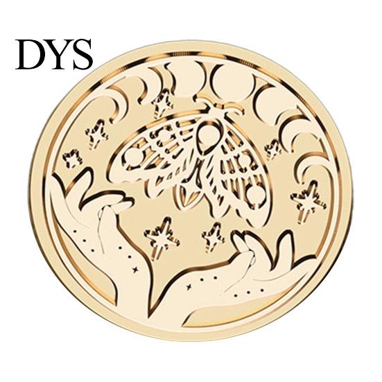 Custom Wax Seal Head Vintage European Magic Themed Stamp Head, Solid Brass Exquisite Creative Gift Packaging Engraved Sealing for Journal Envelope