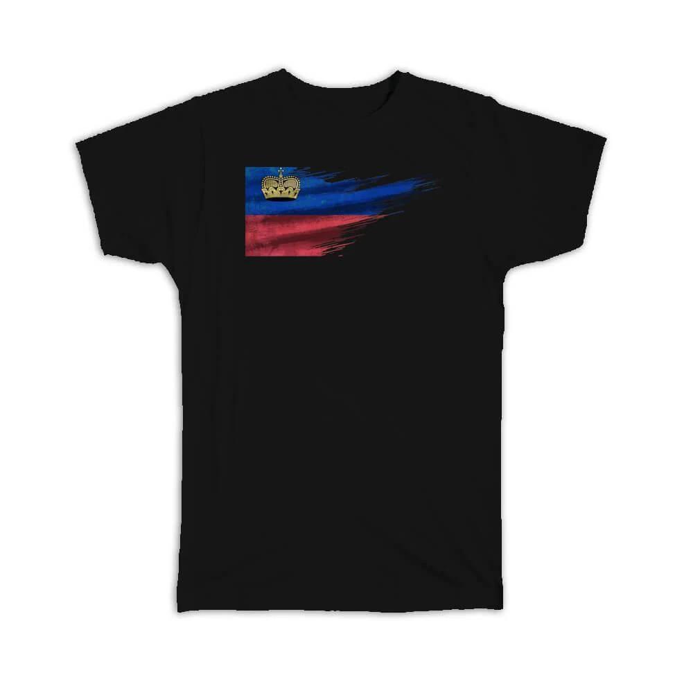 Gift T-Shirt : Liechtenstein Flag citizen Travel Expat Country L